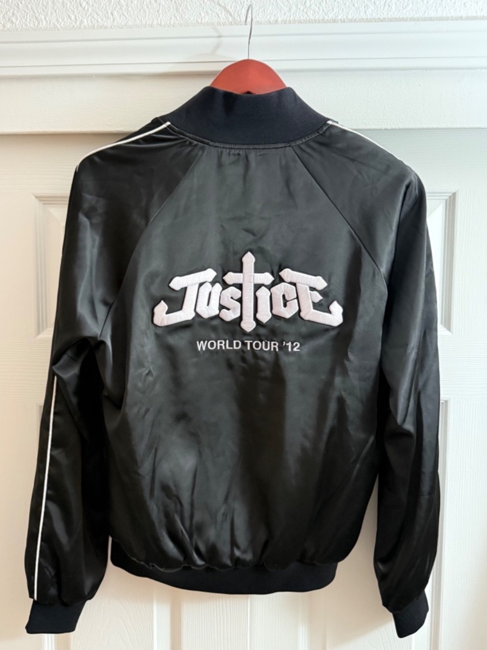 ULTRA RARE Justice "†" 2012 World Tour x Surface to Air Jacket - New - Ed Banger